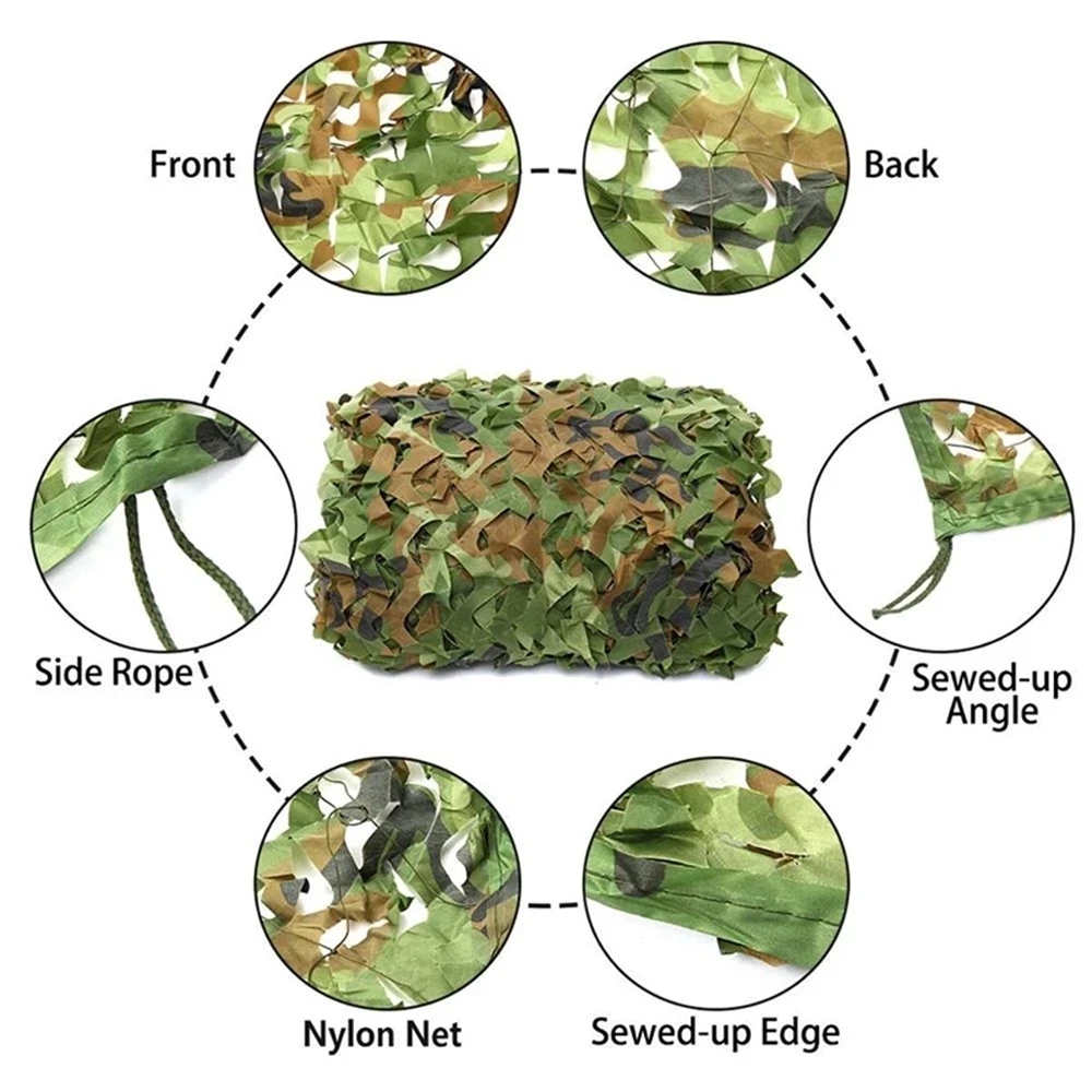 Camouflage Net Double Layer Wh - Hunting Outdoor Decor 评论和价格
