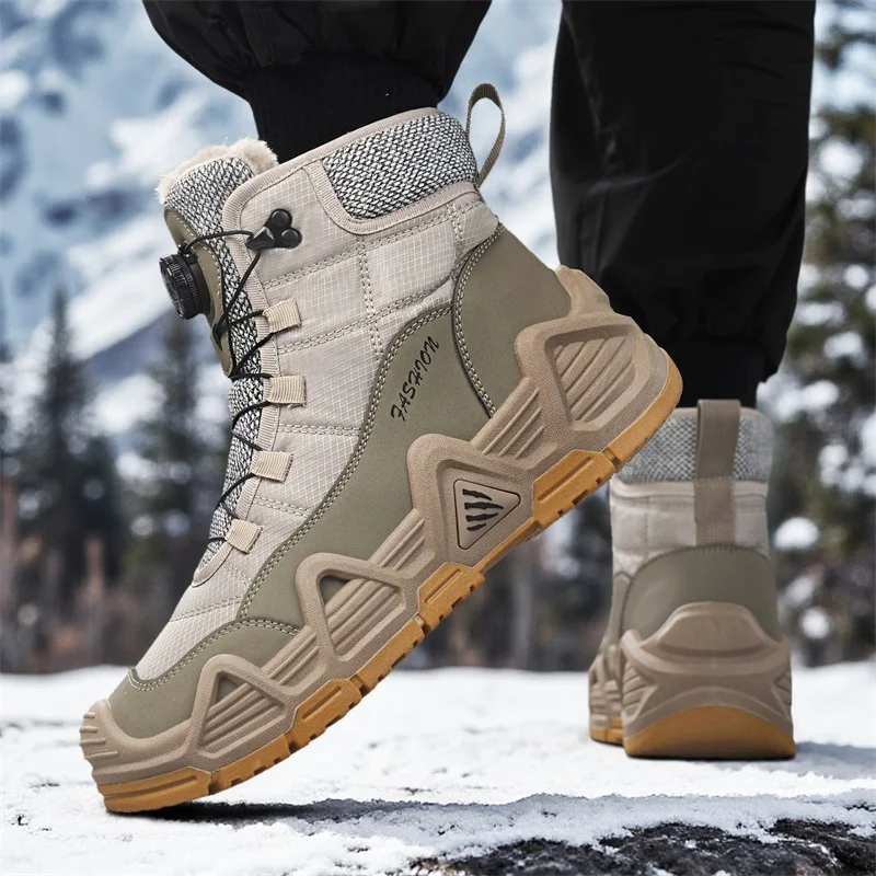 Warm Fur Outdoor Mens Combat T - Hunting Outdoor Boots 评论和价格