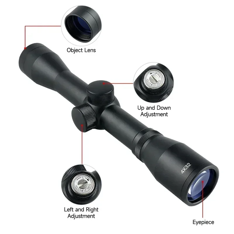 4x32 1.5-5x32IR 2-6X32AOE Tact - Crossbow Scope Sight 评论和价格