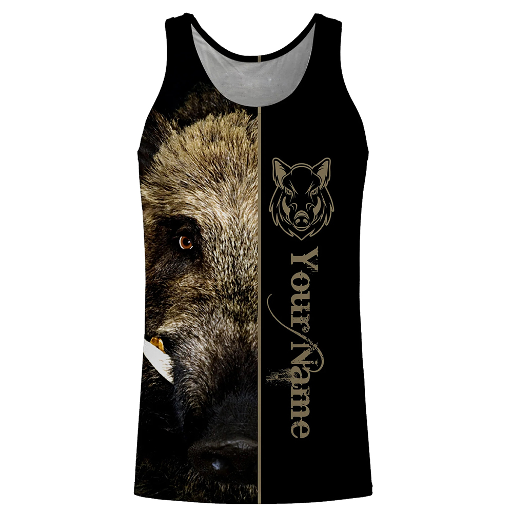 Custom Name Boar Hunter Tank T - Wildman Hunting & Outdoor Linton'S Corner Silver Lakes 评论和价格