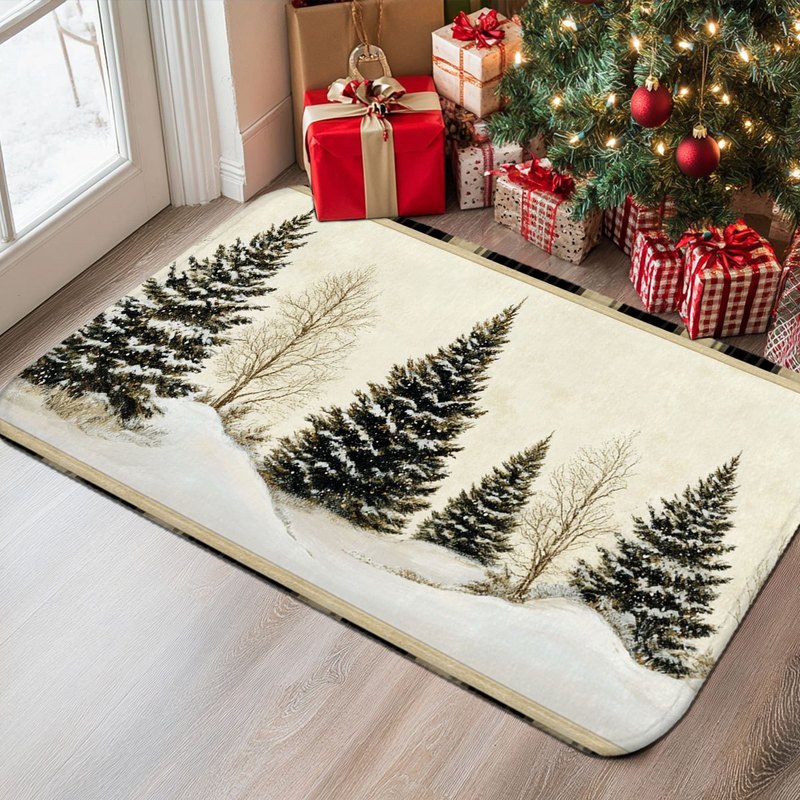 VIKAMA Christmas Carpet Winter - Hunting Outdoor Rug 评论和价格