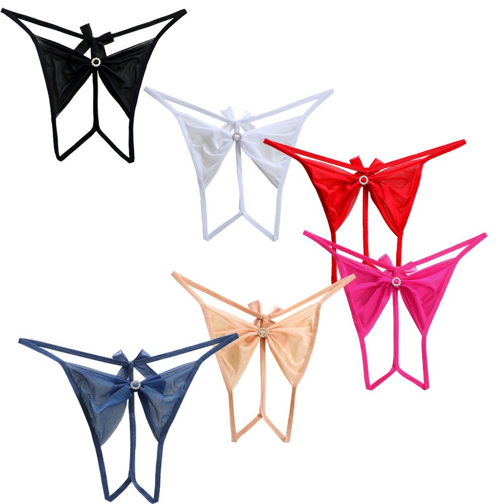 Women Cute Bow Mesh Lace Thong - Bow Stringer Tool 评论和价格
