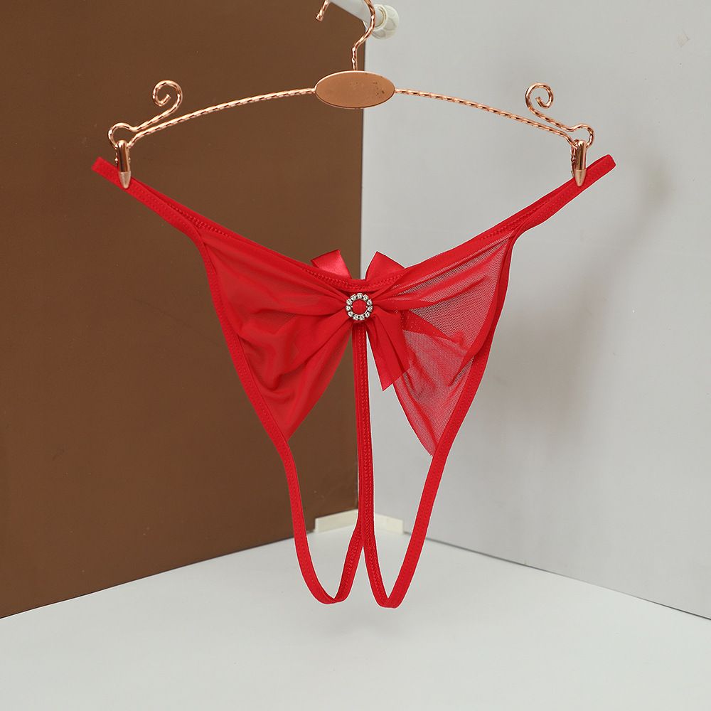 Women Cute Bow Mesh Lace Thong - Bow Stringer Tool 评论和价格
