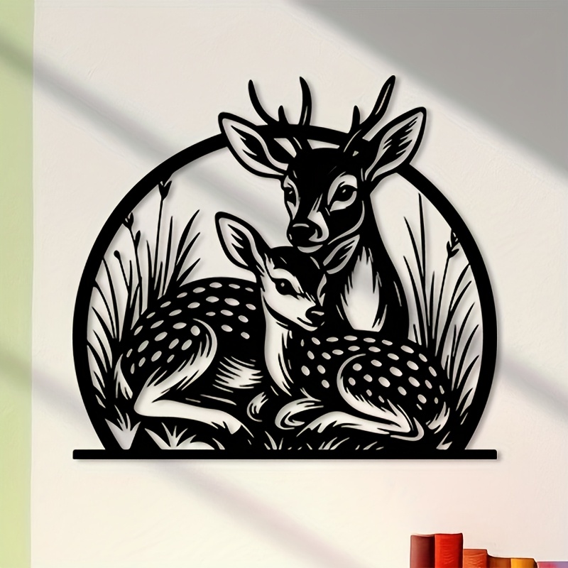 Brand Rustic Iron Deer Wall Ar - Hunting Outdoor Decor 评论和价格