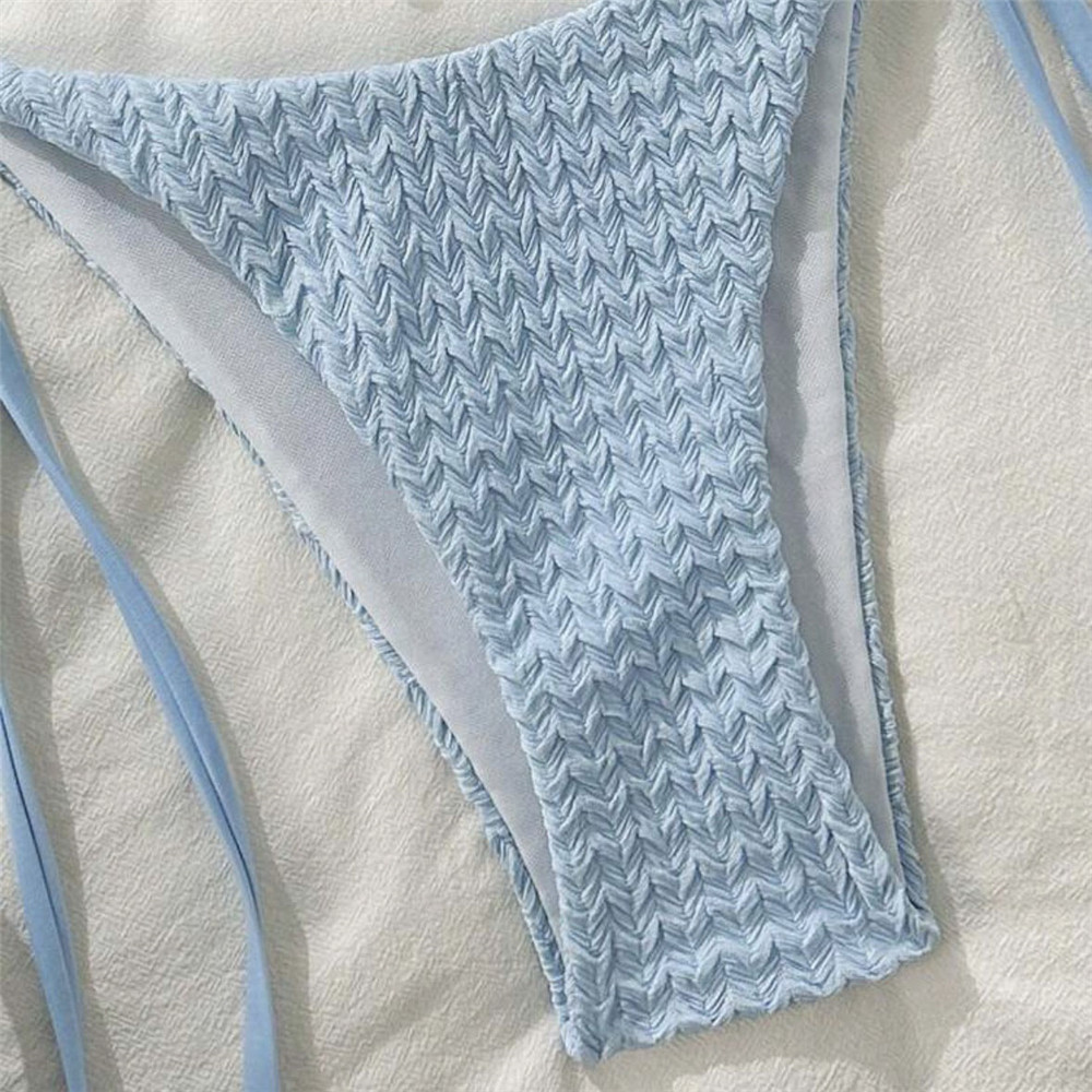 Sky Blue Bead Bow Swimwear Hal - Bow Stringer Tool 评论和价格